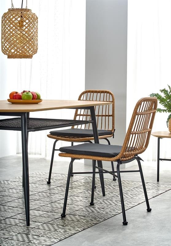 JACKSON table, color: table top - golden oak, legs - black - Image 3