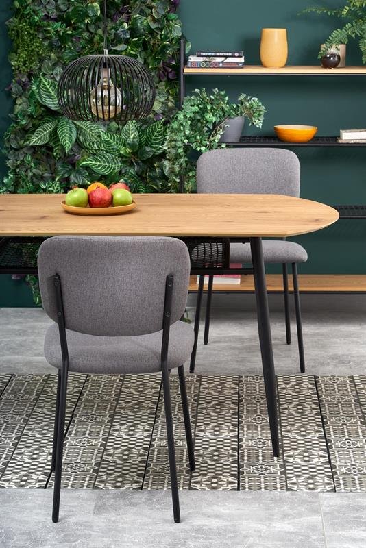 JACKSON table, color: table top - golden oak, legs - black - Image 12