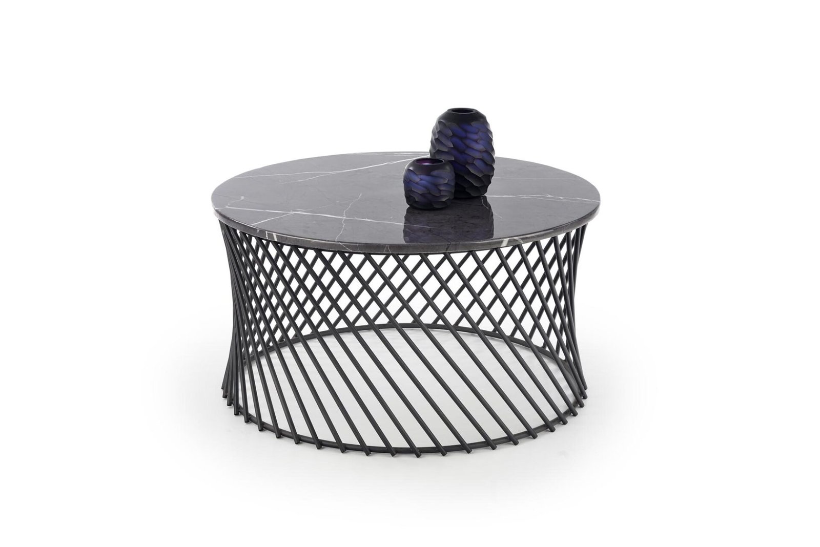 MINERWA, coffee table, gray marble - black