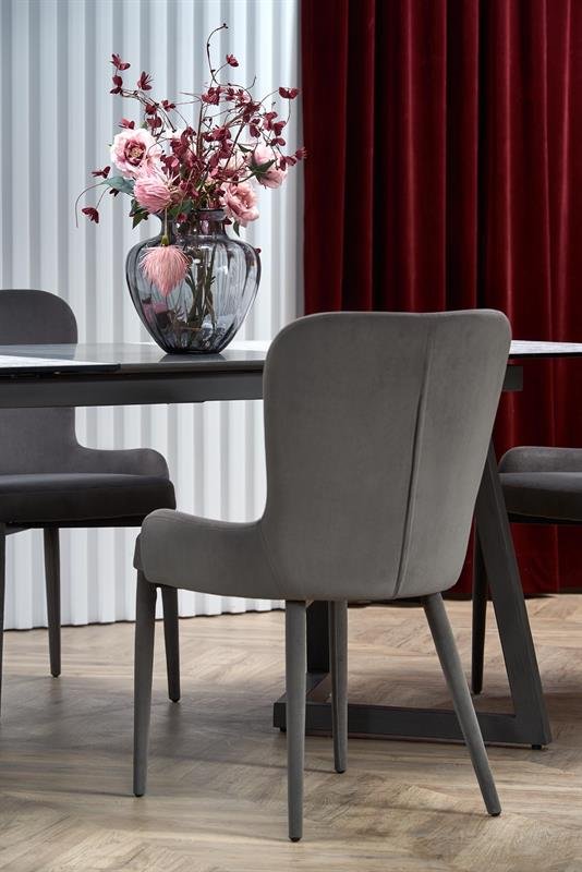 TIZIANO extendable table, color: table top - light gray / dark gray, legs - dark gray - Image 6