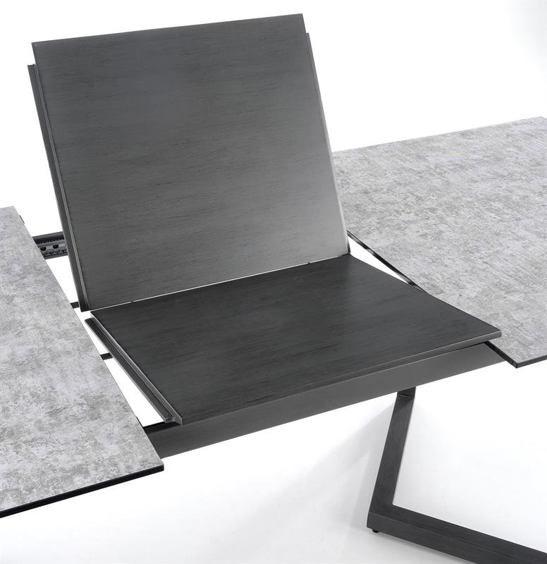 TIZIANO extendable table, color: table top - light gray / dark gray, legs - dark gray - Image 10