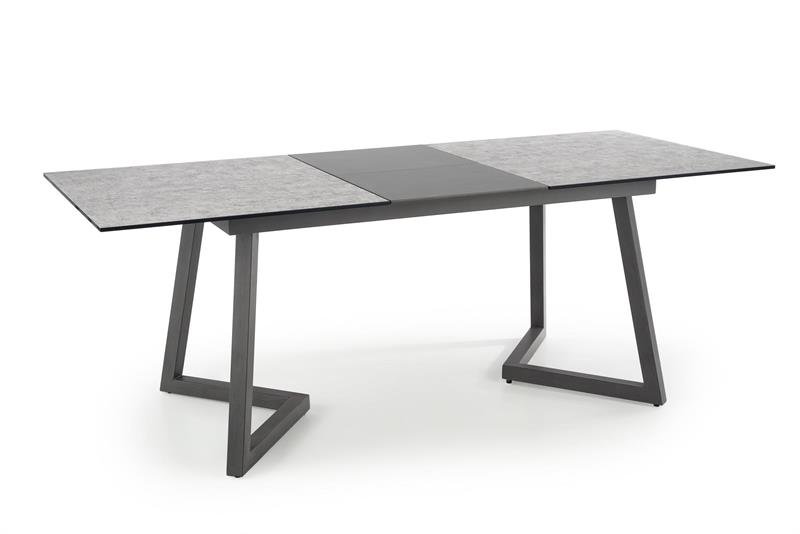 TIZIANO extendable table, color: table top - light gray / dark gray, legs - dark gray - Image 13