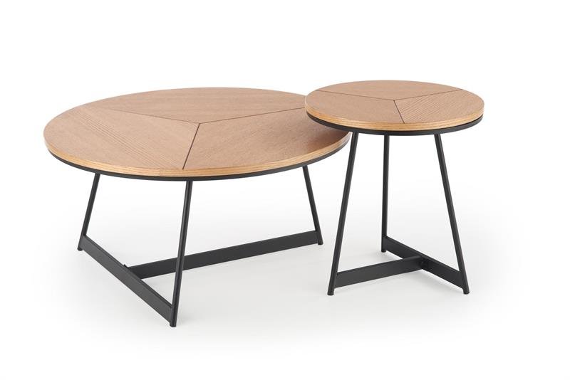 KARIDA coffee table natural oak / black - Image 2