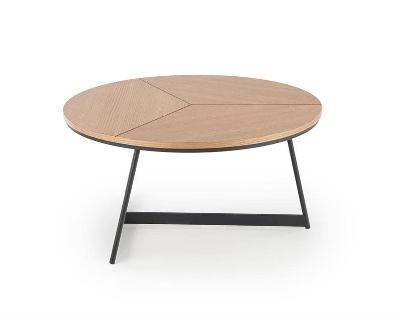 KARIDA coffee table natural oak / black - Image 3