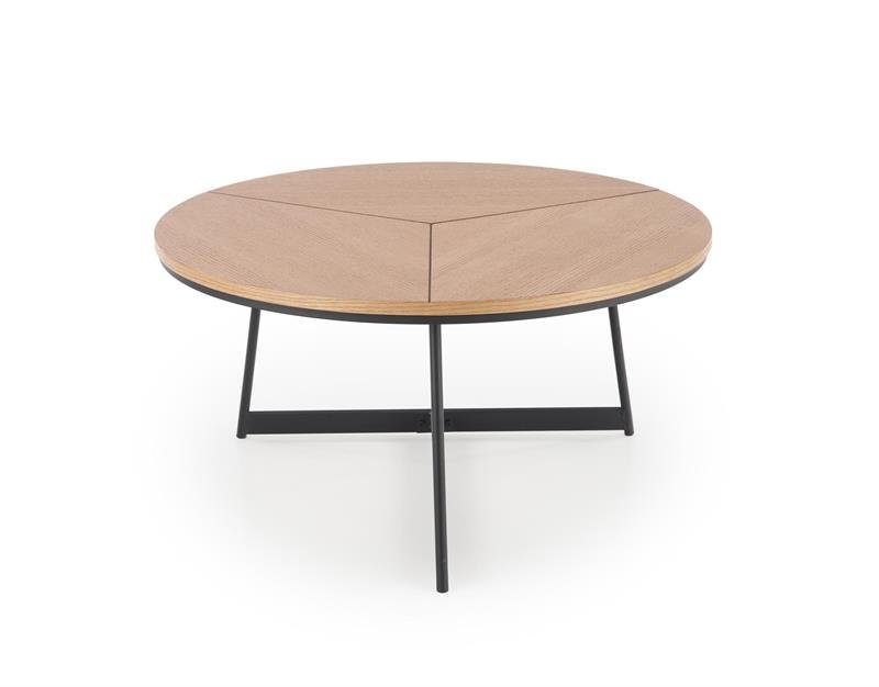 KARIDA coffee table natural oak / black - Image 4