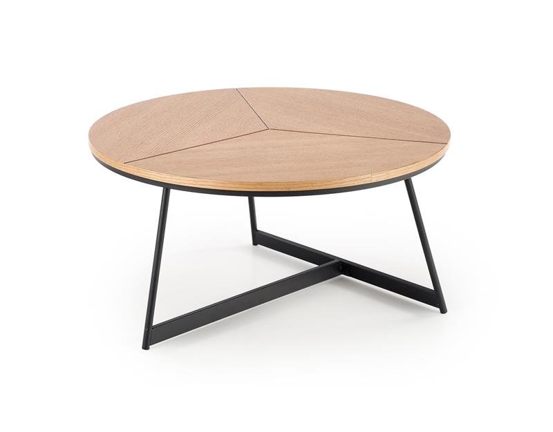 KARIDA coffee table natural oak / black - Image 5