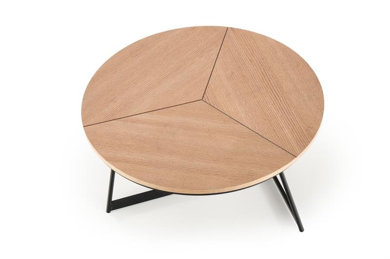 KARIDA coffee table natural oak / black - Image 13
