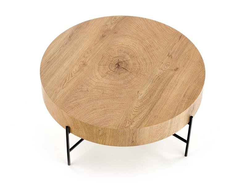 BROKLYN side table, natural oak / black - Image 5