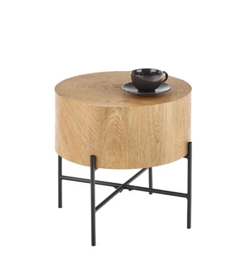 BROOKLYN-S table, natural oak / black