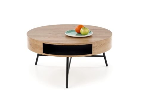CAMILA table, golden oak / black