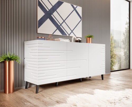NOVA CHEST OF DRAWERS matt white