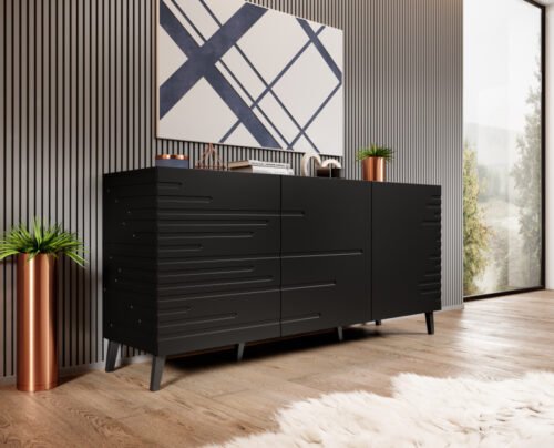 NOVA CHEST OF DRAWERS matte black