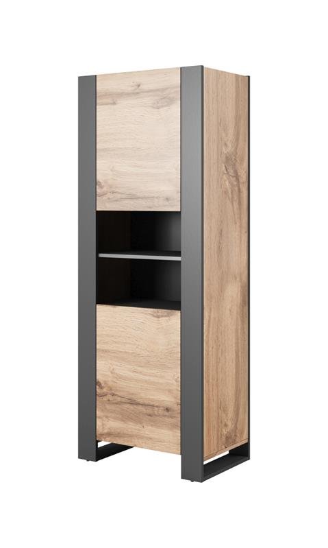 WOOD floor cabinet, wotan/anthracite - Image 2