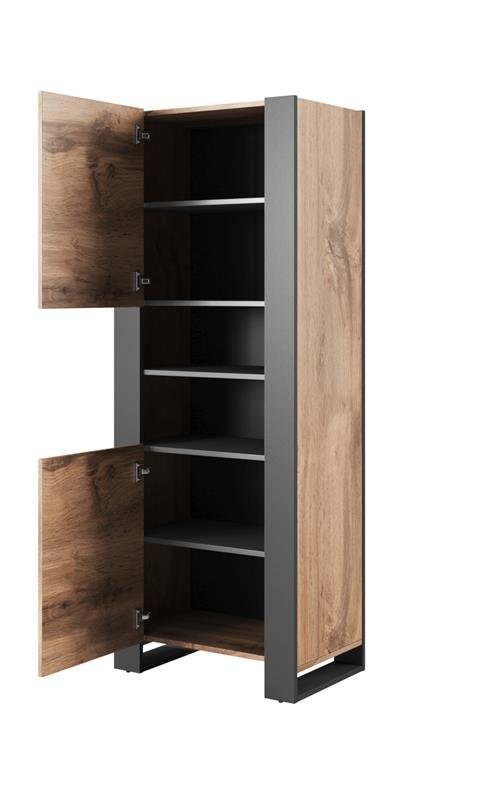 WOOD floor cabinet, wotan/anthracite - Image 3