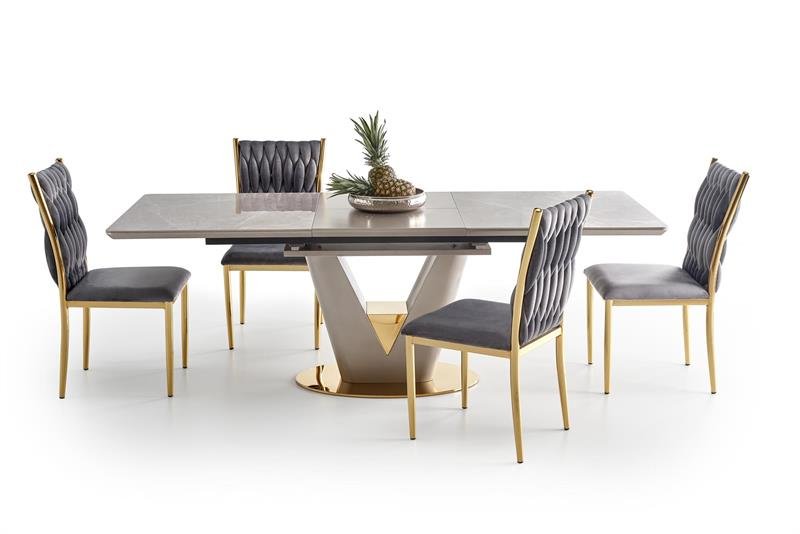 VALENTINO table light gray/gold - Image 6