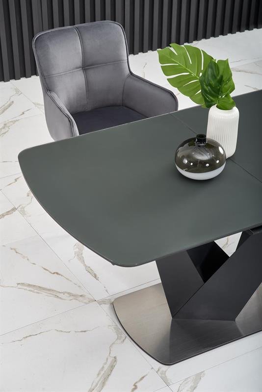 PATRIZIO table dark gray, black leg - Image 13