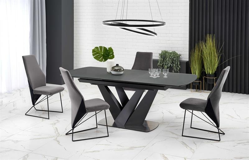 PATRIZIO table dark gray, black leg - Image 14