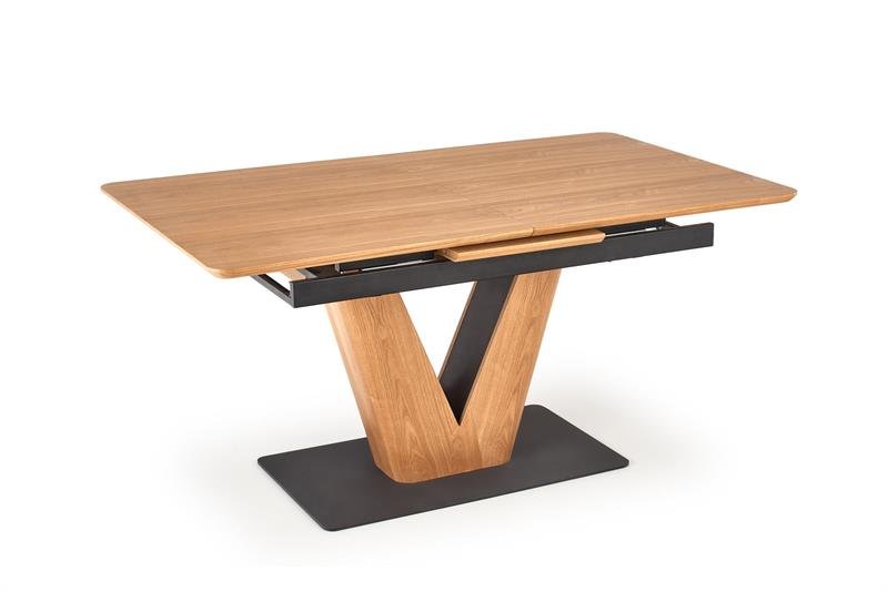 UMBERTO table, natural oak, leg, natural oak/black - Image 9