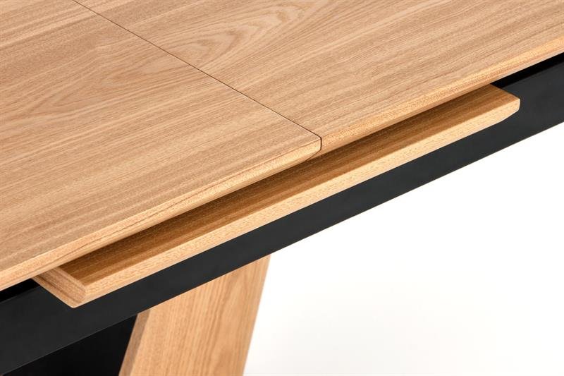UMBERTO table, natural oak, leg, natural oak/black - Image 10