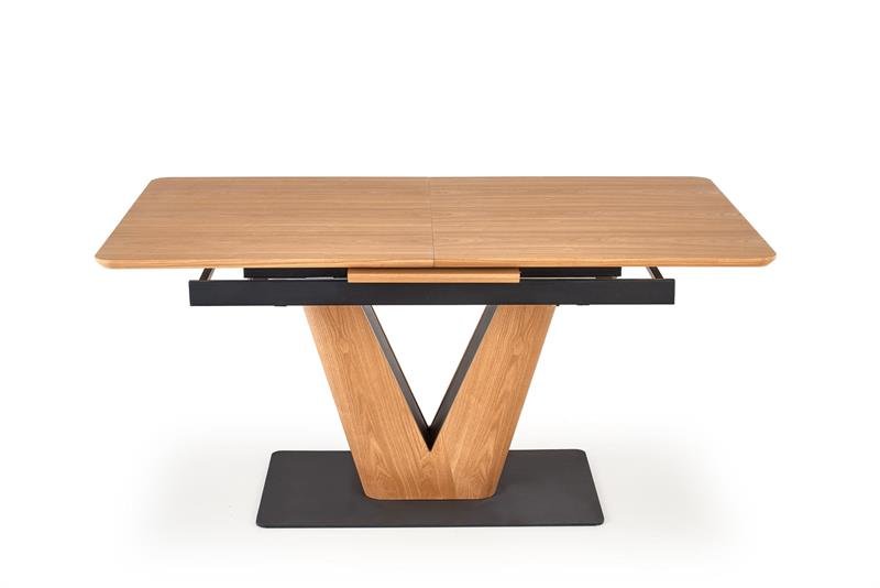 UMBERTO table, natural oak, leg, natural oak/black - Image 13