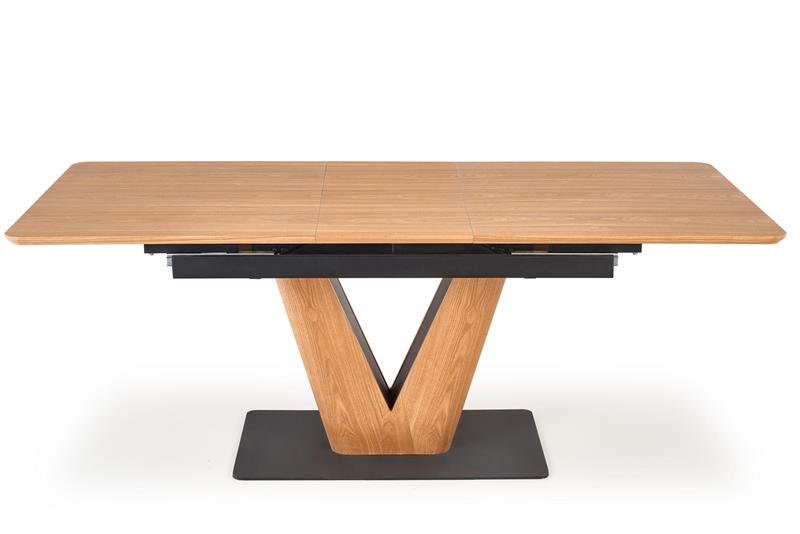 UMBERTO table, natural oak, leg, natural oak/black - Image 14