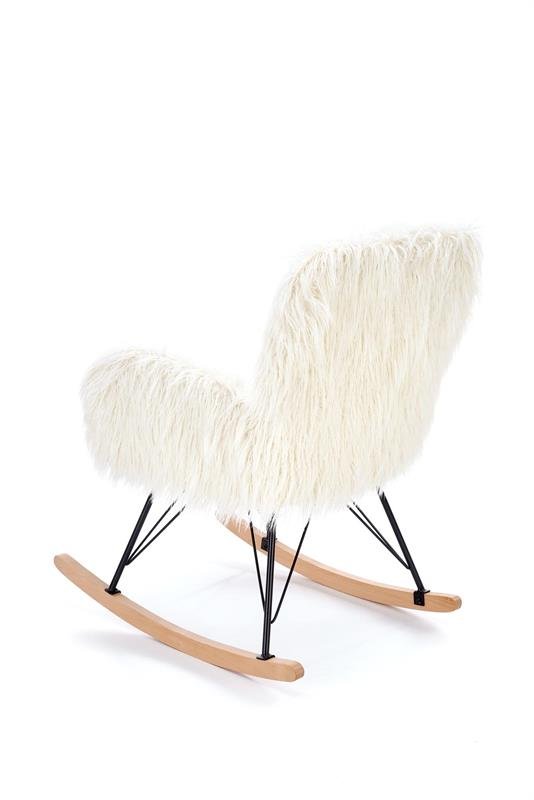AUSTIN leisure armchair cream / black / natural color - Image 5