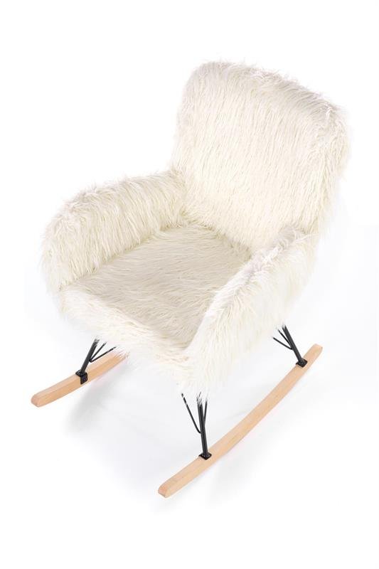 AUSTIN leisure armchair cream / black / natural color - Image 10