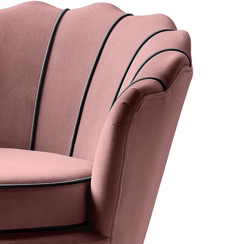 ANGELO leisure armchair pink / black - Image 3