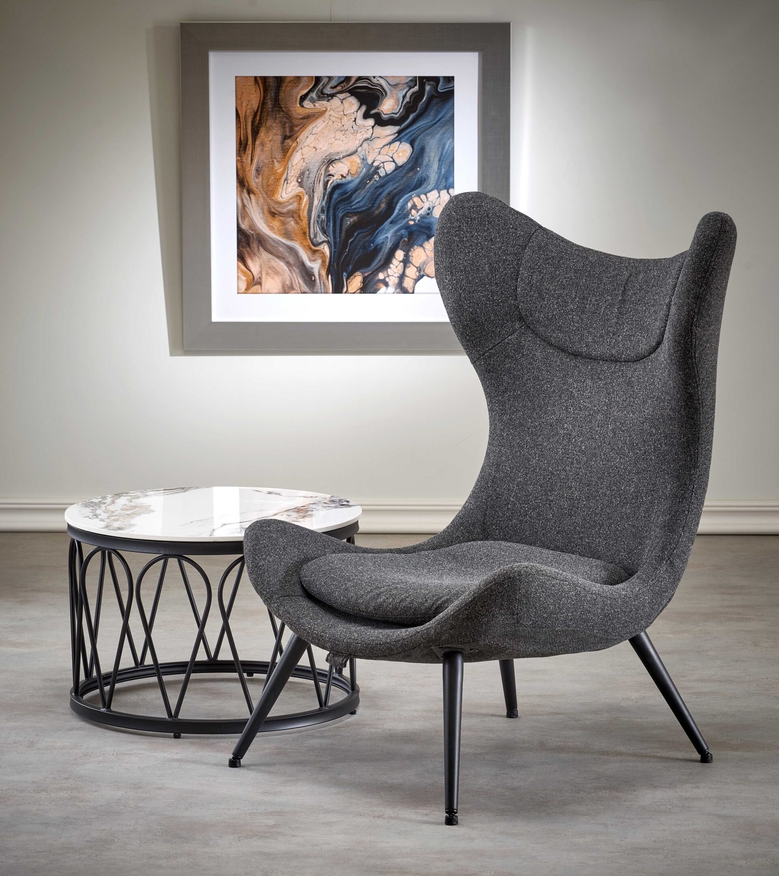 ATLANTIS leisure armchair dark grey/black