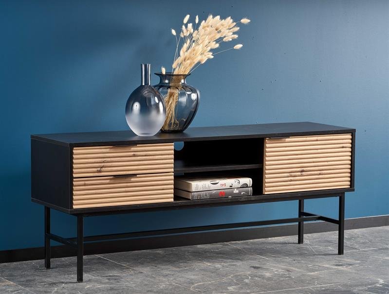 MURANO RTV-1 TV stand, color: oak / black - Image 3