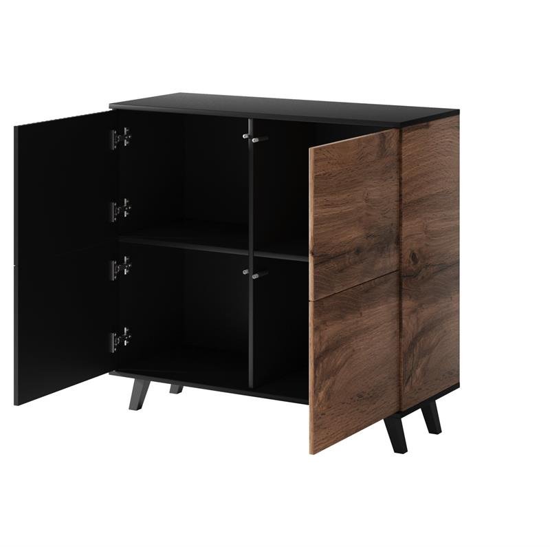 RANDOM KM-2 chest of drawers, color: wotan oak/black - Image 10
