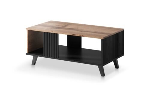 RANDOM LAW-1 coffee table, color: wotan oak/black