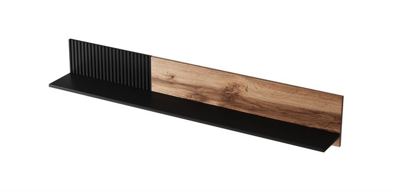 RANDOM P-1 hanging shelf, color: wotan oak/black - Image 5