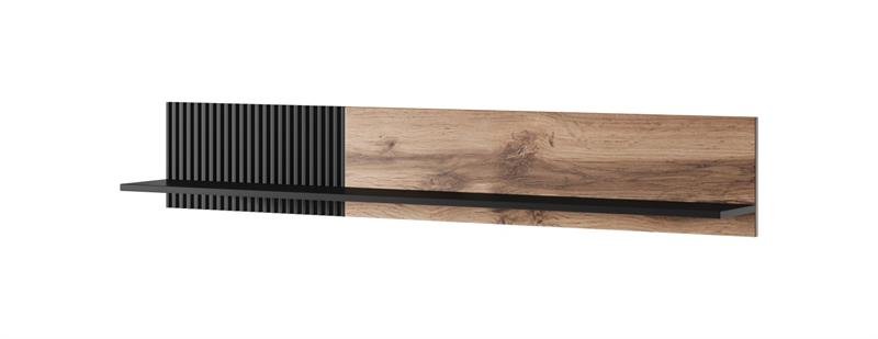 RANDOM P-1 hanging shelf, color: wotan oak/black - Image 7