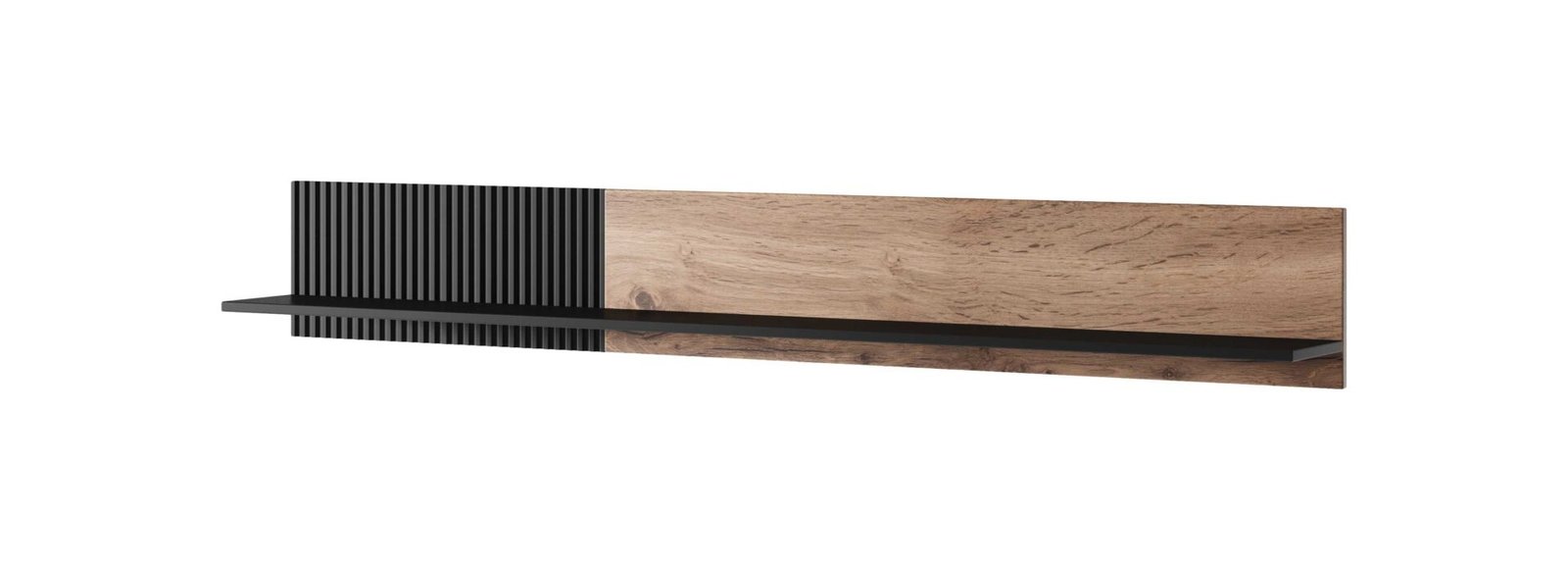 Hanging shelf RANDOM P-2, color: wotan oak/black