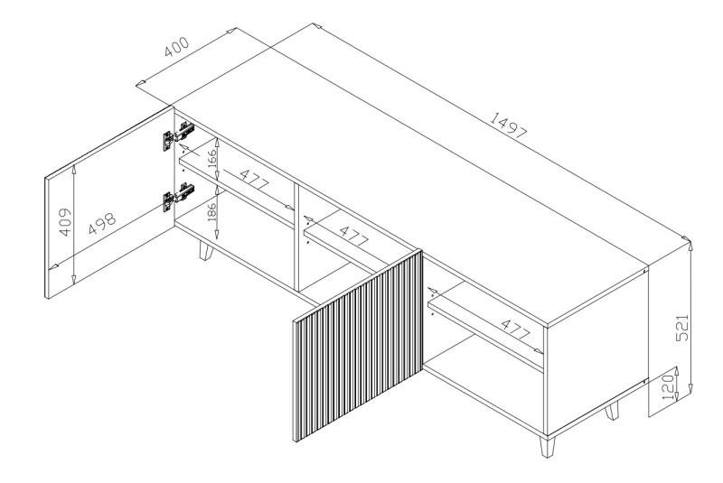 PAFOS TV table 150 2D2K - Image 9