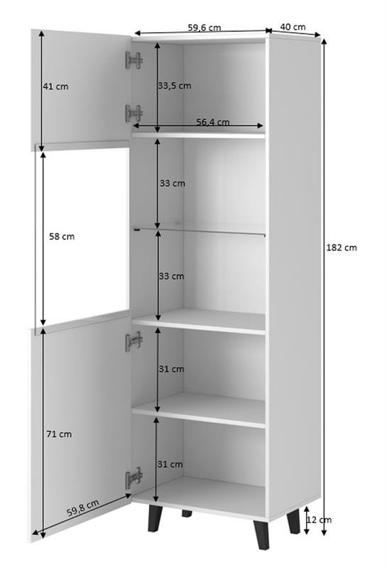 PAFOS floor cabinet white/white - Image 4