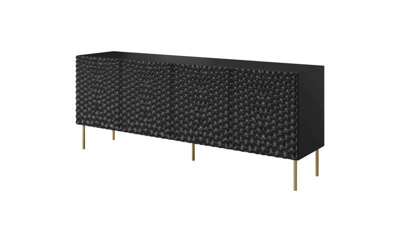 HOLE chest of drawers 190 black matt/black matt - Image 2