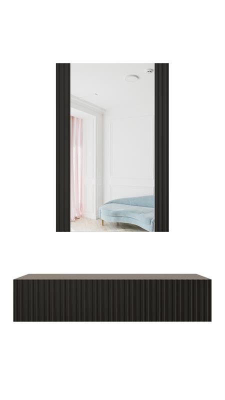 PAFOS vanity table (hanging) and mirror BLACK/BLACK - Image 3