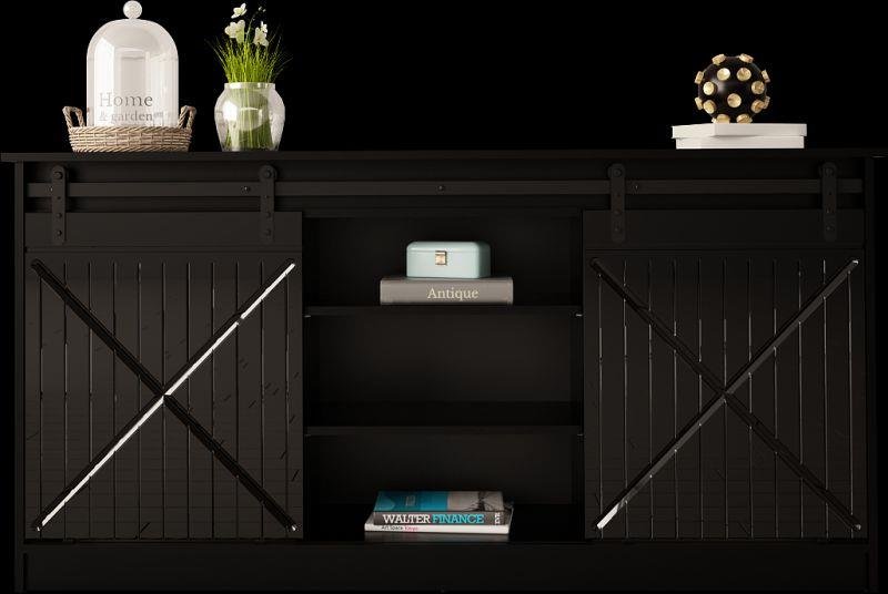 GRANERO chest of drawers matte black/glossy black - Image 6