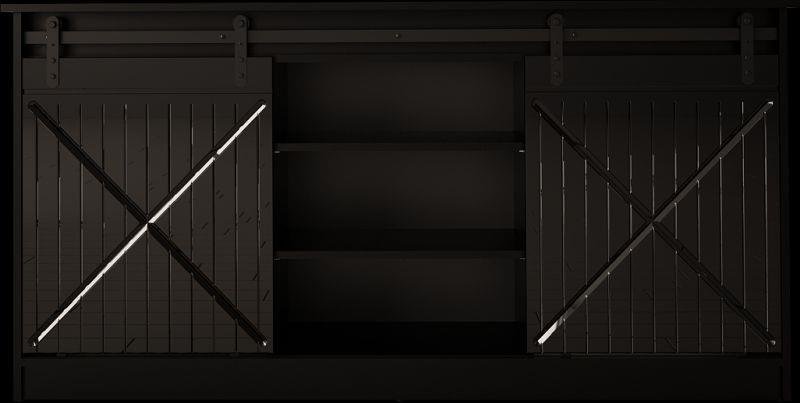 GRANERO chest of drawers matte black/glossy black - Image 7