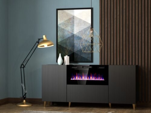 PAFOS chest of drawers EF 180 black/black