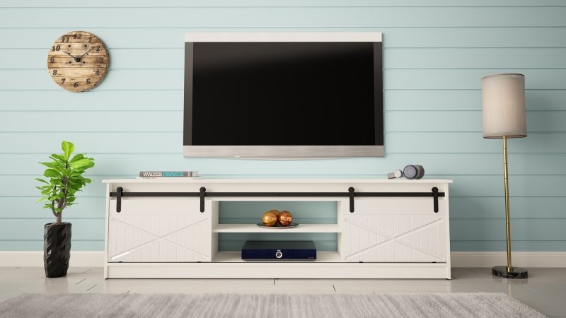 GRANERO TV stand white/white