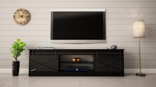 GRANERO TV stand black/black