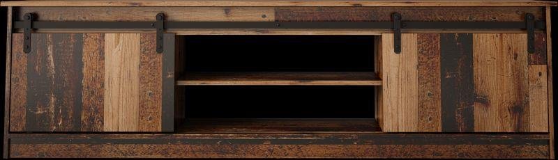 GRANERO TV stand, aged wood / old wood - Image 4