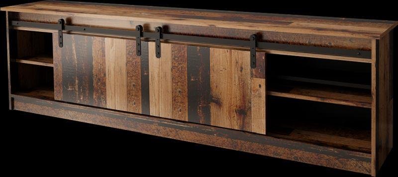 GRANERO TV stand, aged wood / old wood - Image 6