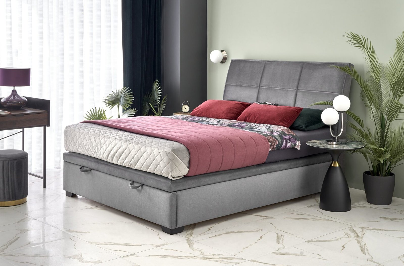 CONTINENTAL 2 160 bed, gray - Monolith 85