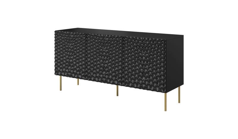 HOLE chest of drawers 152 black matt/black matt - Image 2