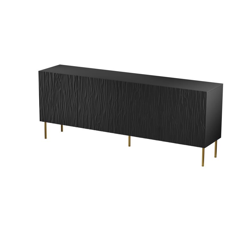 JUNGLE chest of drawers 190 black matt/black matt - Image 2