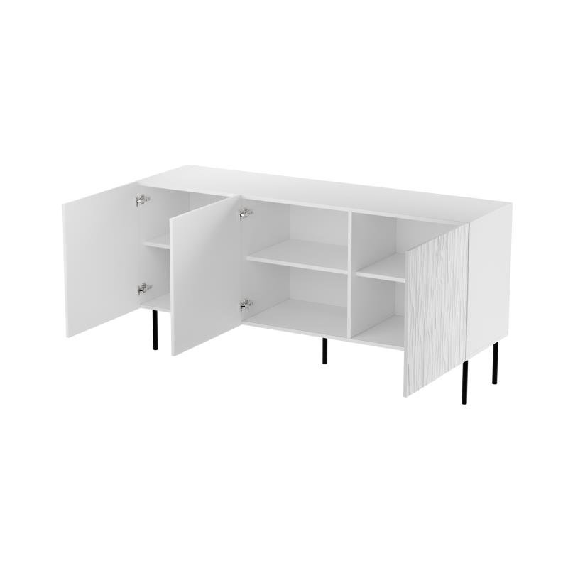 JUNGLE chest of drawers 152 white matt/white matt - Image 3